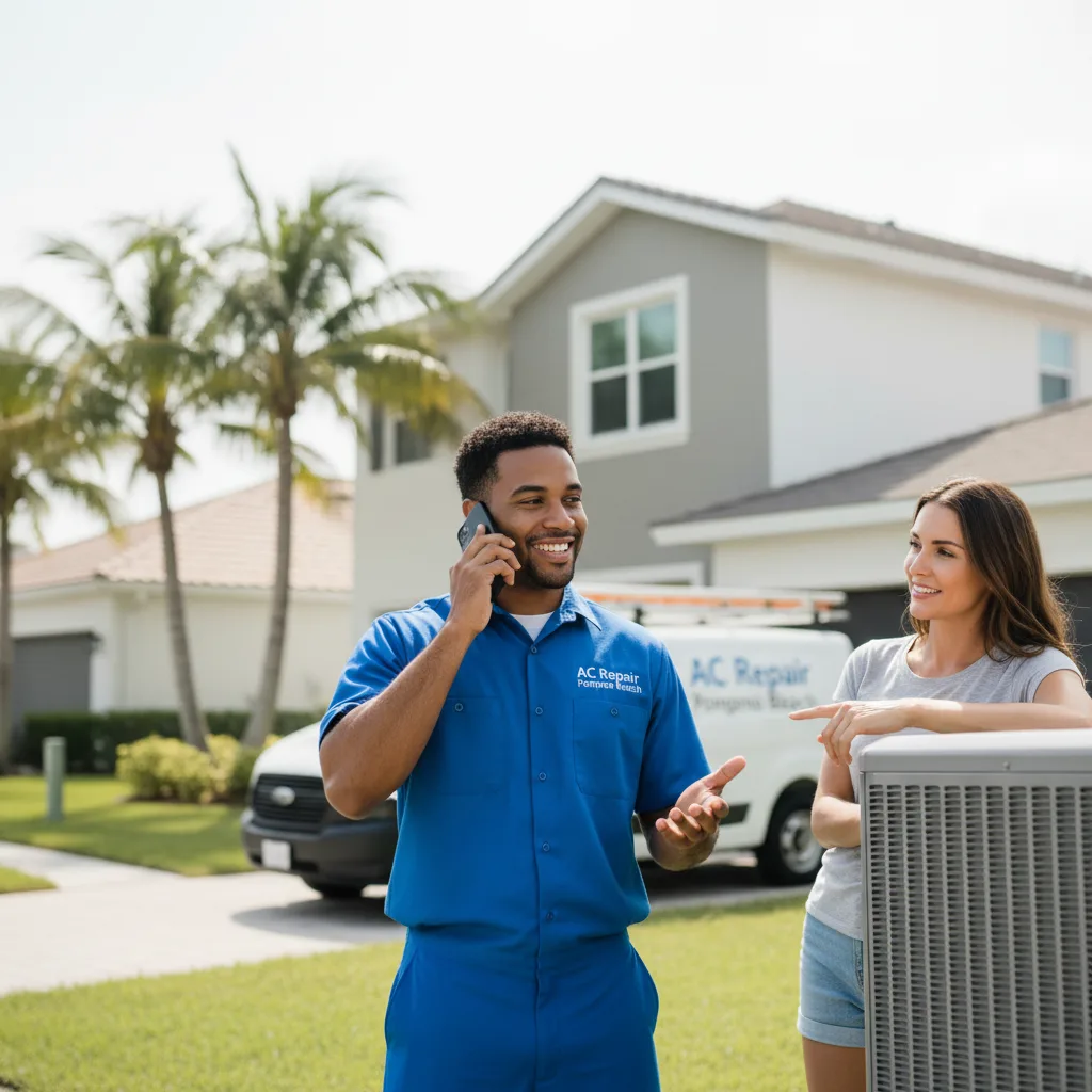AC Repair Pompano Beach customer support in Pharr